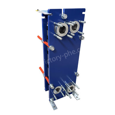 kualitas  Gasketed Plate Heat Exchanger 0.5mm Painted Plate Frame Heat Exchanger pabrik