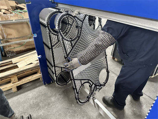 H17 Tipe pelat komponen penukar panas Bahan titanium industri