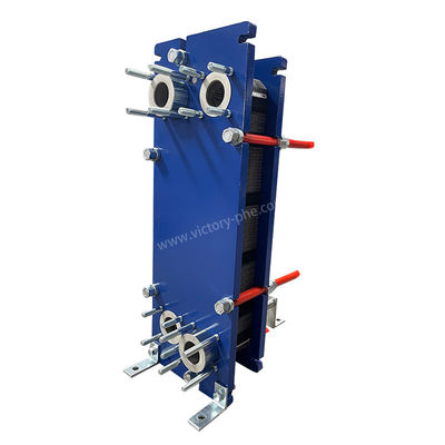 Flanged atau Threaded Connection Fusion Bonded Plate Heat Exchanger dengan Gasket EPDM