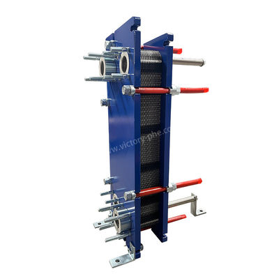 Flanged atau Threaded Connection Fusion Bonded Plate Heat Exchanger dengan Gasket EPDM