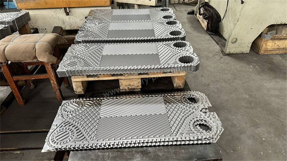 0.4mm - 0.6mm Sondex Heat Exchanger Plate Nikel/Tianinum/Baja tahan karat