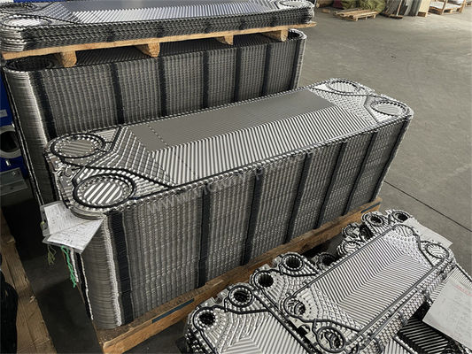 Komponen Penukar Panas Plat Tranter 0.6mm 1.0mm Ketebalan
