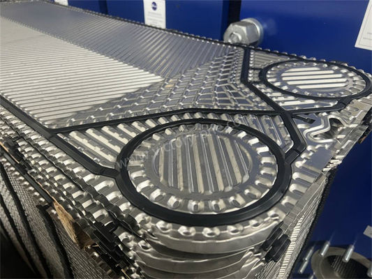 Hastelloy Accessen Panas Pertukaran Piring Herringbone / Chevron Pola Piring