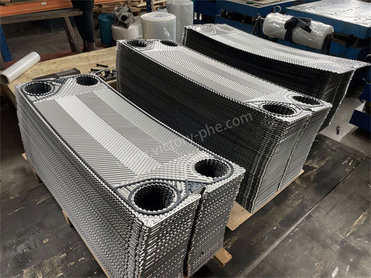 Industri GEA Piring penukar panas paduan Hastelloy / bahan nikel