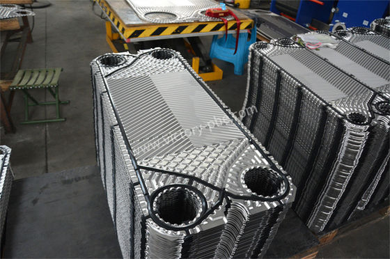 Industri GEA Piring penukar panas paduan Hastelloy / bahan nikel