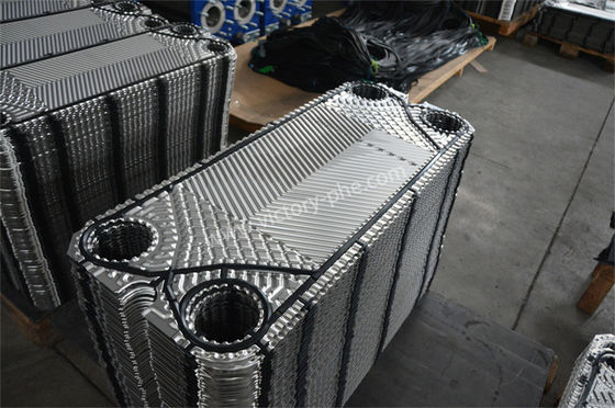 PHE Industrial Plate Heat Exchanger Panjang pelat gasket 1000mm