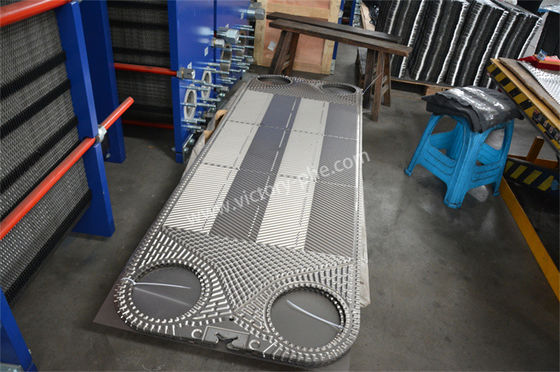 PHE Industrial Plate Heat Exchanger Panjang pelat gasket 1000mm
