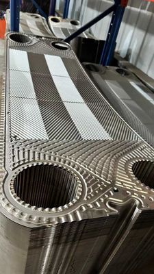 Hastelloy GEA Heat Exchanger Plate 0,5 mm / 0,6 mm Ketebalan Ukuran