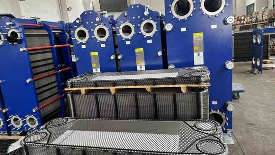 0.6mm Baja tahan karat Chevron Heat Exchanger Plate Type Glued Gasket Untuk Transfer Panas yang Optimal