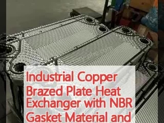 Pertukang Panas Lempeng Tembaga Industri dengan bahan gasket NBR dan area transfer panas 10-1000m2